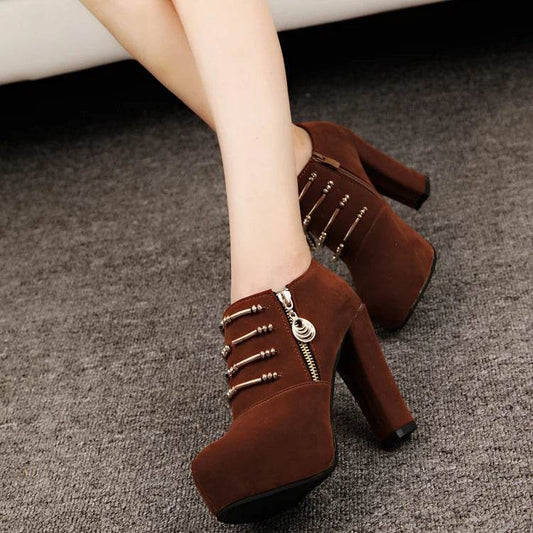 HYLXJ Women’s High Heel Ankle Boots - Summer Gladiator Pumps - Buy Center UK