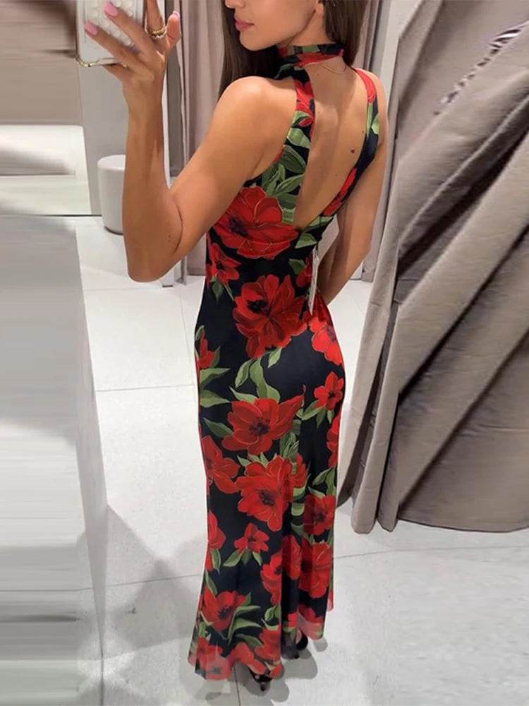 Buy Center Elegant Ruffle Top Skirt Set - Chic Floral Print Dress - Buy Center UK
