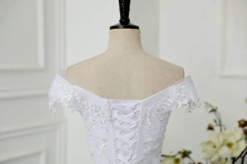 Maria Novia Off The Shoulder Wedding Dress - Vintage Sweetheart Gown - Buy Center UK