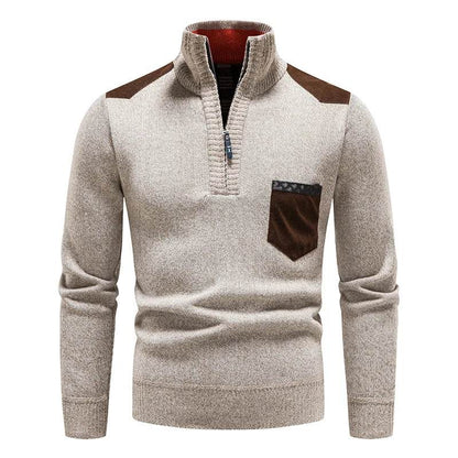 Buy Center Men's Fleece Sweater - Half-Zip Autumn Winter Style - Buy Center UK