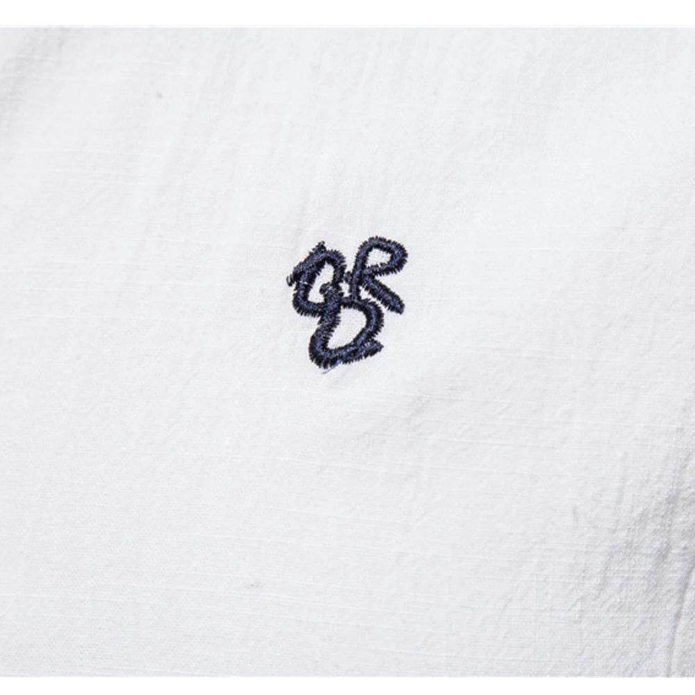 Buy Center Men’s 100% Cotton Solid Color Shirt - Elegant Embroidery - Buy Center UK