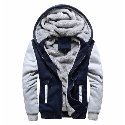 Buy Center Men's Fleece Jacket - Thick Hooded Coat for Winter - Buy Center UK