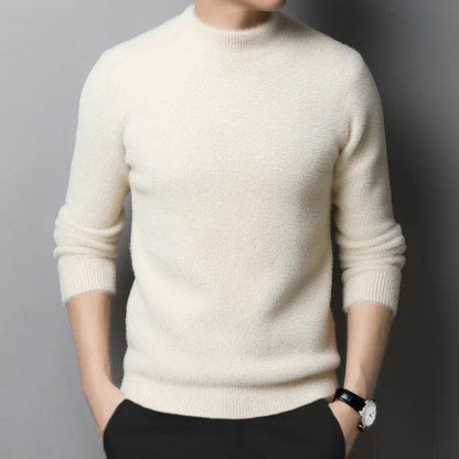 Buy Center Men's Imitation Mink Cashmere Turtleneck Pullover Sweater - Buy Center UK