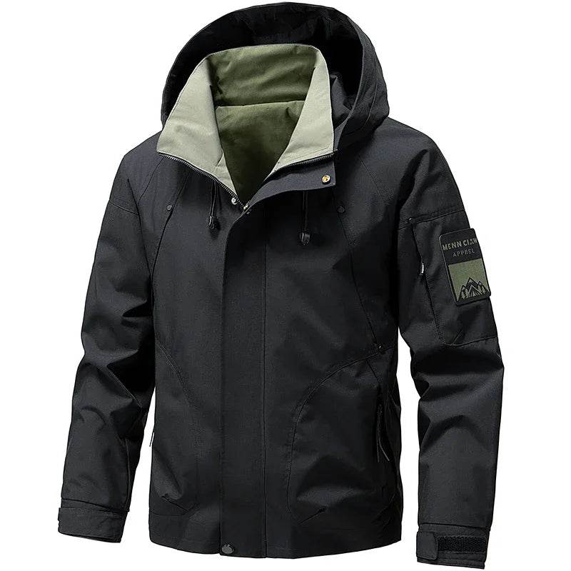 Buy Center Men's Hooded Hiking Jacket - Stylish Outdoor Windbreaker - Buy Center UK