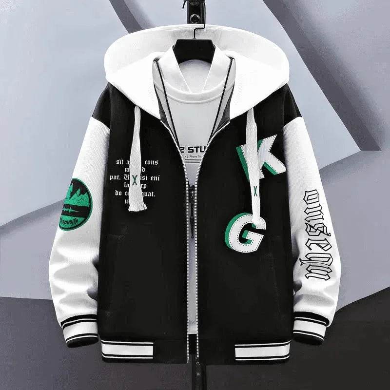 Trendy Men's Sweatshirt Jacket - Cool Spring Autumn School Wear - Buy Center UK