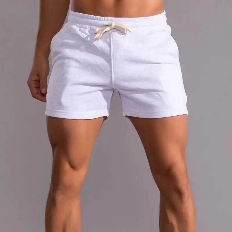 Buy Center Men's Fitness Sports Shorts - Gray Cotton Stretch Design - Buy Center UK