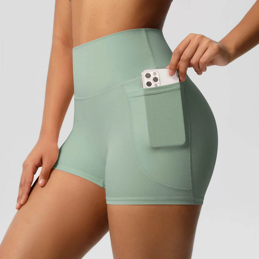 Buy Center Women's Nylon Tummy Lifting Shorts - Gym & Outdoor Ready - Buy Center UK