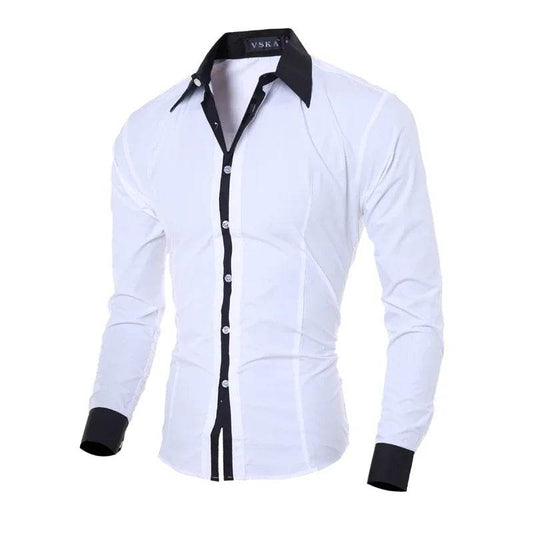 Buy Center Men's Stripes Long Sleeve Shirt - Slim Fit & Casual Style - Buy Center UK