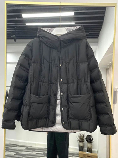 Buy Center Women's 90% White Duck Down Coat - Stylish & Warm - Buy Center UK