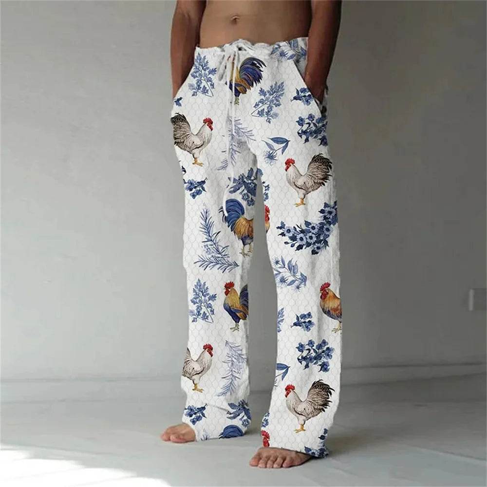 Buy Center Men's Loose Casual Sports Pants - 3D Lizard Pattern - Buy Center UK