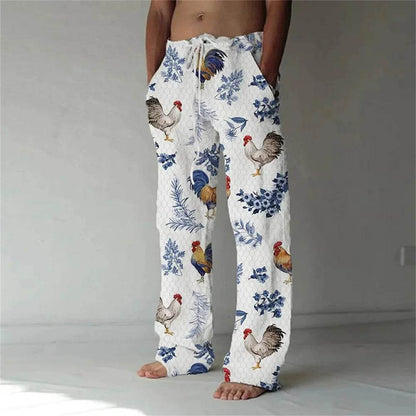 Buy Center Men's Loose Casual Sports Pants - 3D Lizard Pattern - Buy Center UK