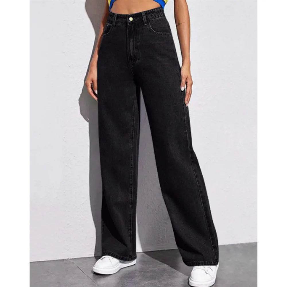 Buy Center High-Waisted Women's Jeans - Versatile Straight-Leg Design - Buy Center UK