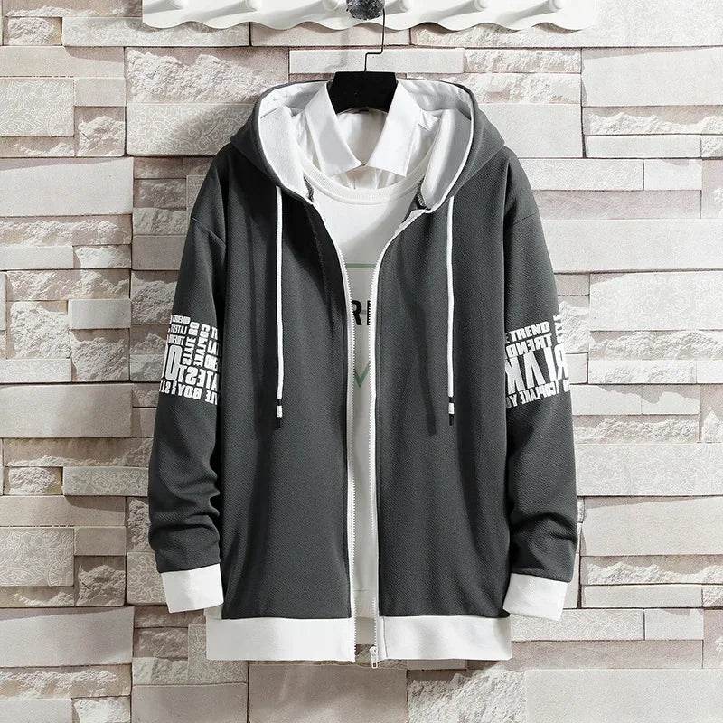 Buy Center Men's Hooded Cardigan Sweatpants Set - Casual Spring Outfit - Buy Center UK