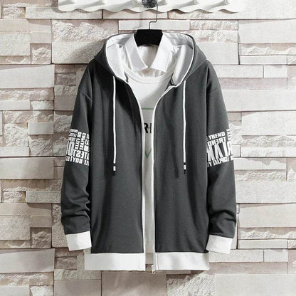 Buy Center Men's Hooded Cardigan Sweatpants Set - Casual Spring Outfit - Buy Center UK
