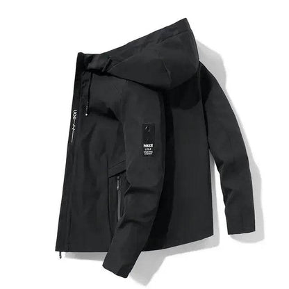 Buy Center Men's Hooded Bomber Jacket - Lightweight Windbreaker Coat - Buy Center UK