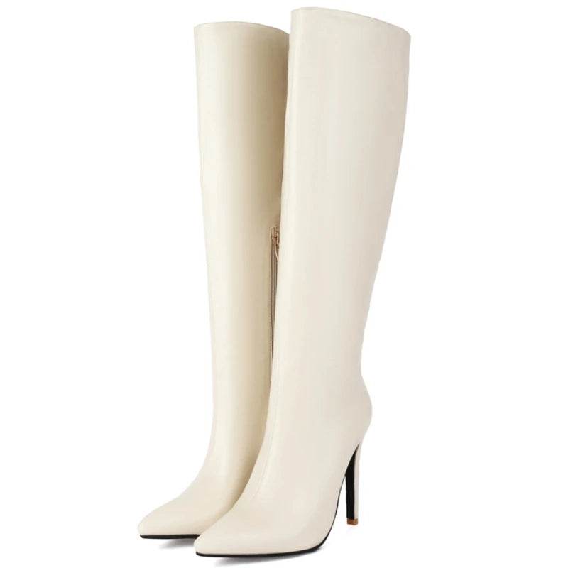 Buy Center Women's Knee High Boots - Point Toe Heeled Size 45 - Buy Center UK