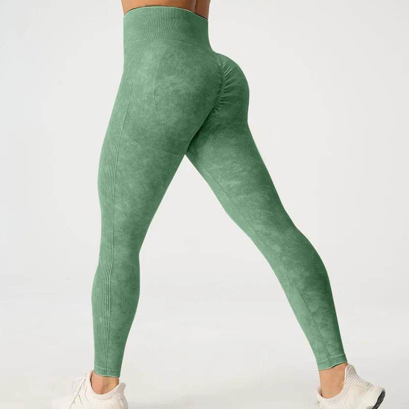 Buy Center High Waisted Frosted Yoga Pants - Quick Dry, Tight Fit - Buy Center UK