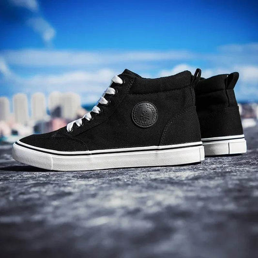 Buy Center Men's Canvas High-Top Shoes - Breathable & Wear-Resistant - Buy Center UK