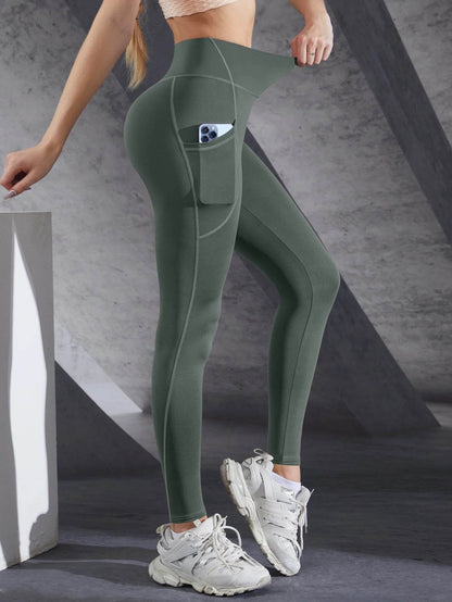 Buy Center Women's High Waist Yoga Leggings - Tummy Control with Pockets - Buy Center UK