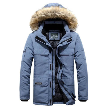 Buy Center Mens Winter Parka - Fur Hooded, Windproof, -30°C Warmth - Buy Center UK