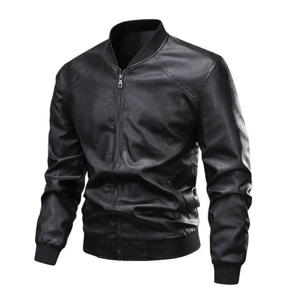 2025 Men's Vintage Black Motorcycle Leather Jacket - Oversized Style - Buy Center UK