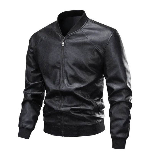 2025 Men's Vintage Black Motorcycle Leather Jacket - Oversized Style - Buy Center UK