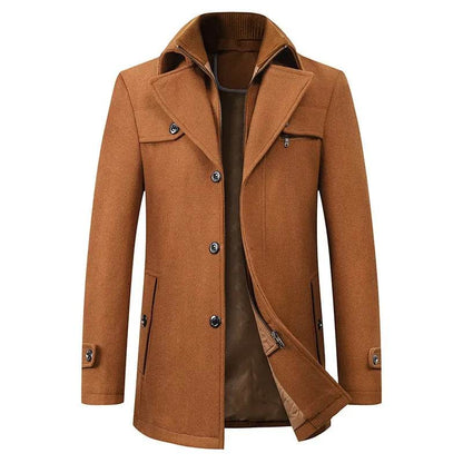 Buy Center Men's Woolen Coat - Thickened Warm Fashion Jacket 2023 - Buy Center UK
