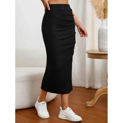 2024 High-Waisted Pleated Skirt - Slim Fit for Spring/Autumn - Buy Center UK