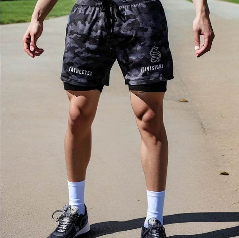 Buy Center 2 in 1 Running Shorts for Men - Breathable, Quick-Dry Design - Buy Center UK