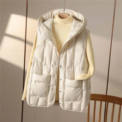 Buy Center Ultra Light Sleeveless Down Vest - 90% White Duck Down - Buy Center UK