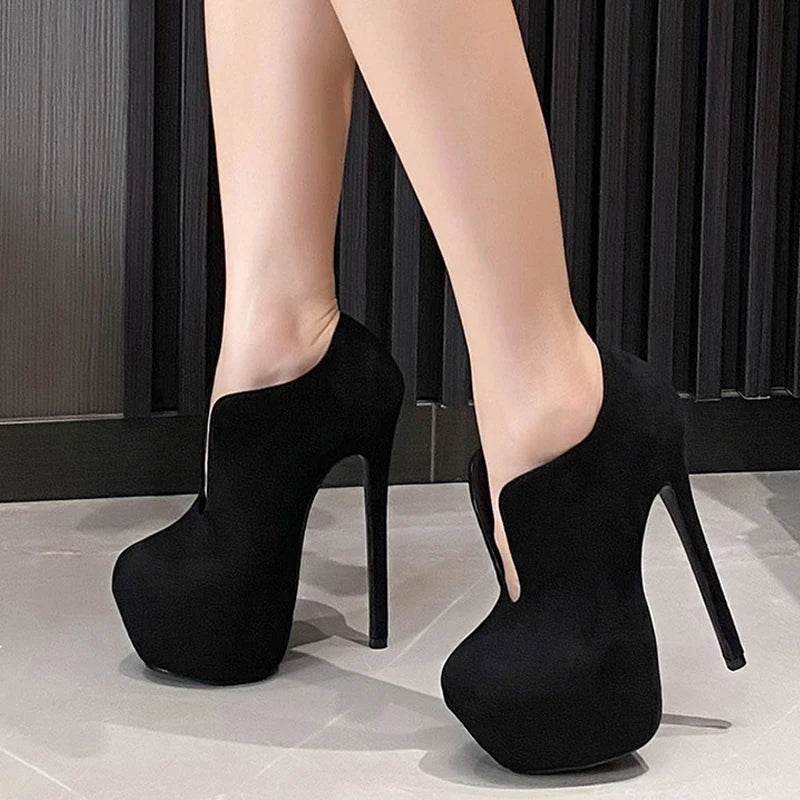 Liyke Sexy Platform Pumps - Big Size 44 45, Slip-On Heels - Buy Center UK