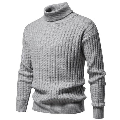 Buy Center Men's Turtleneck Pullover Sweater - Casual Knit for Winter - Buy Center UK