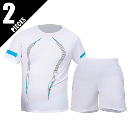 Buy Center Plus Size Men's Quick-Drying Shorts Suit - T-Shirt & Shorts - Buy Center UK