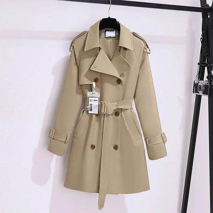 Buy Center Women's Petite Cropped Windbreaker - Stylish Khaki Jacket - Buy Center UK