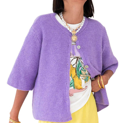 Buy Center Vintage Y2K Cardigan - Women’s Short Sleeve Knitwear - Buy Center UK