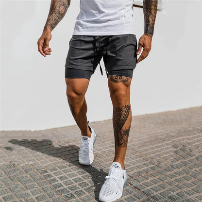 Buy Center 2 in 1 Running Shorts for Men - Breathable, Quick-Dry Design - Buy Center UK