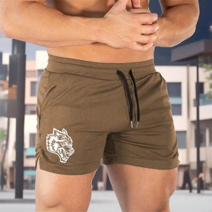 Buy Center 2025 Wolf Logo Quick Dry Athletic Shorts for Men - Buy Center UK