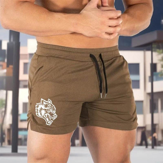 Buy Center 2025 Wolf Logo Quick Dry Athletic Shorts for Men - Buy Center UK