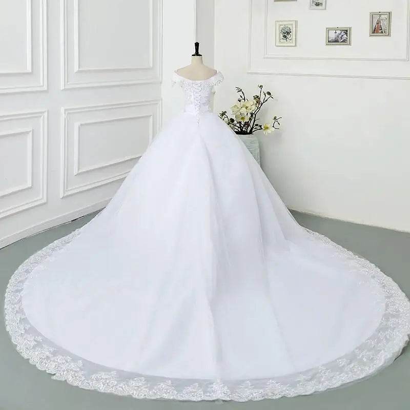 Maria Novia Off The Shoulder Wedding Dress - Vintage Sweetheart Gown - Buy Center UK