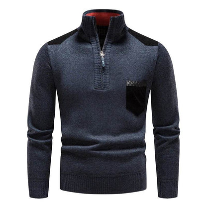 Buy Center Men's Fleece Sweater - Half-Zip Autumn Winter Style - Buy Center UK