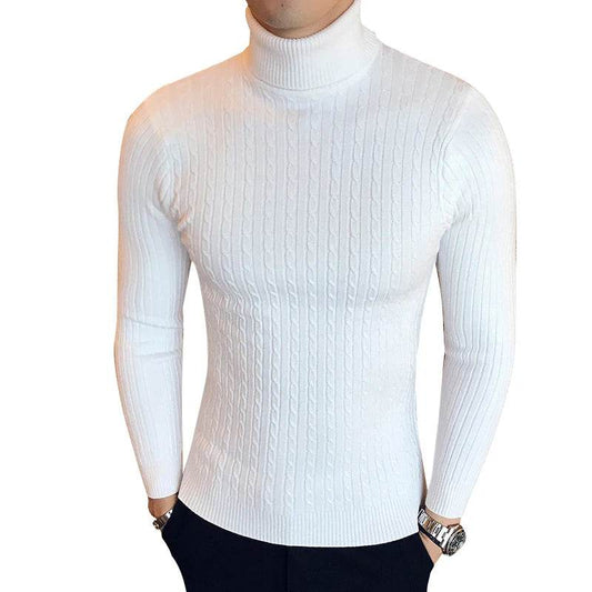 Buy Center Winter High Neck Sweater for Men - Slim Fit Turtleneck - Buy Center UK