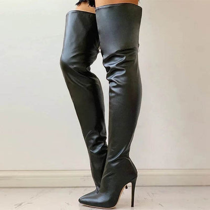 Sexy High Heels Over The Knee Boots - Stylish Thigh High Women's Shoes - Buy Center UK