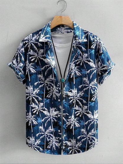 Buy Center Men's Hawaiian Shirt - 3D Printed Vintage Style, Casual Comfort - Buy Center UK