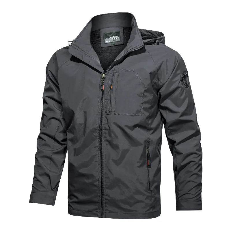 2025 Spring Thin Windbreaker Jacket for Men - Lightweight, Hooded Design - Buy Center UK