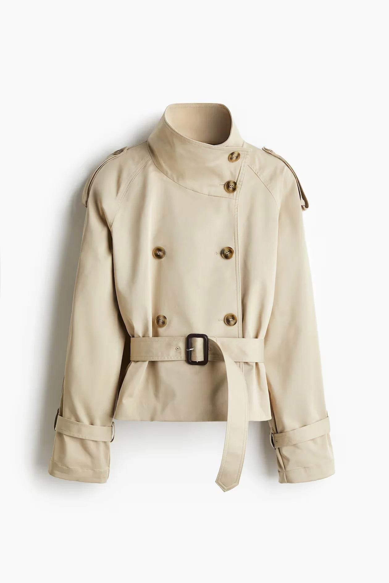 Buy Center Women's Spring Double Breasted Trench Coat - Elegant Office Jacket - Buy Center UK