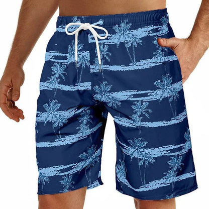 Buy Center 2024 Men's Oversized Quick Dry Shorts - Coconut Tree Print - Buy Center UK