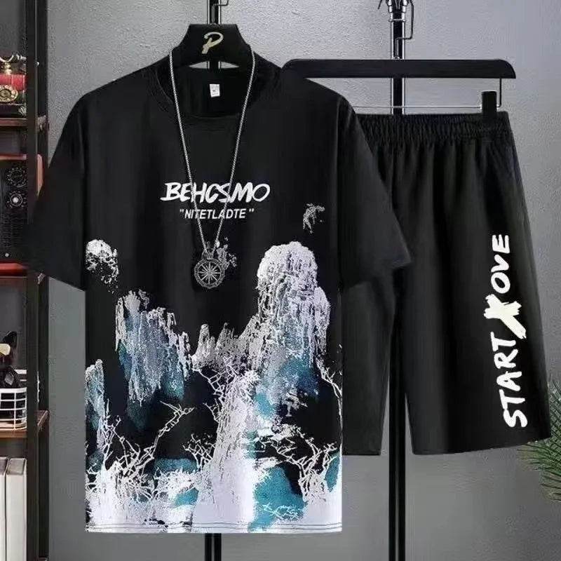 Buy Center Men's Summer Sports Set - Breathable T-Shirt & Shorts - Buy Center UK
