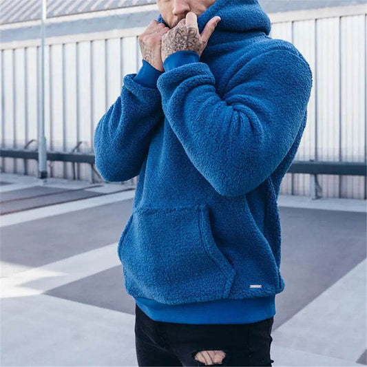 Buy Center Men's Hooded Turtleneck Fleece Sweater - Plus Size 3XL - Buy Center UK