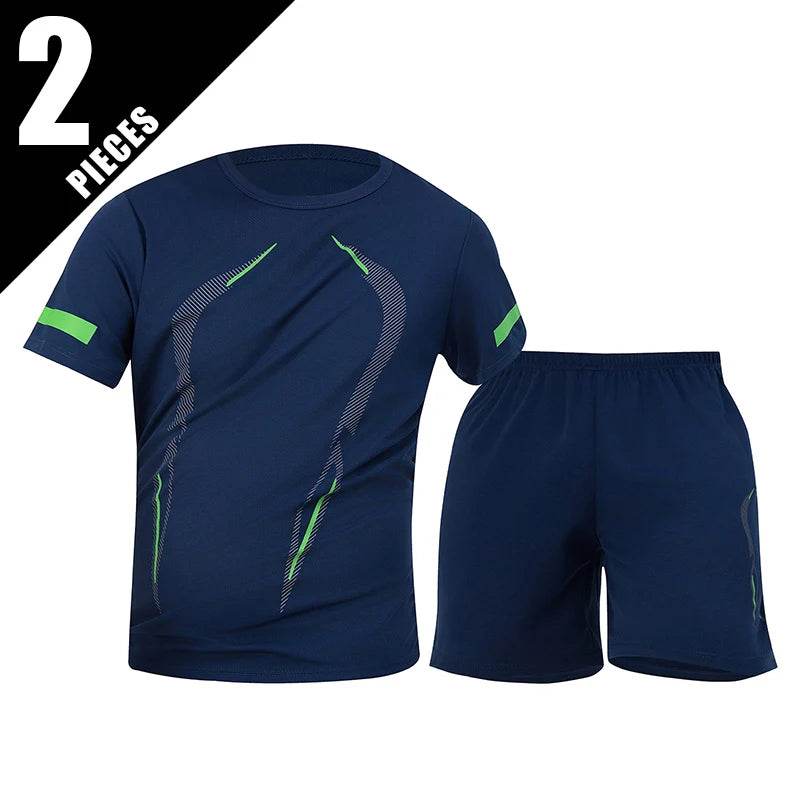 Buy Center Plus Size Men's Quick-Drying Shorts Suit - T-Shirt & Shorts - Buy Center UK