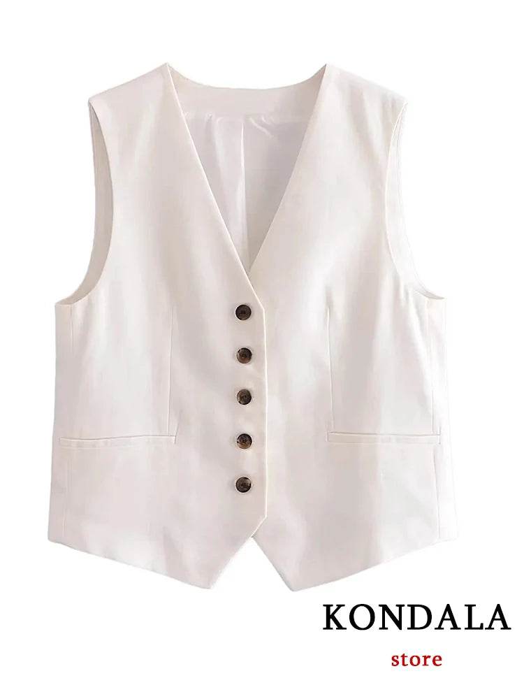 TRAFZA Casual Women Suits - V Neck Blazer & Wide Leg Shorts - Buy Center UK